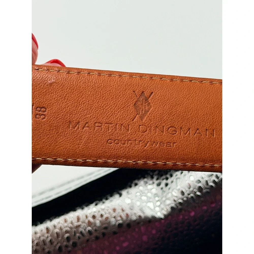 Martin Dingman Size 38 Brown Tuscan Calf Leather Countrywear Equestrian USA